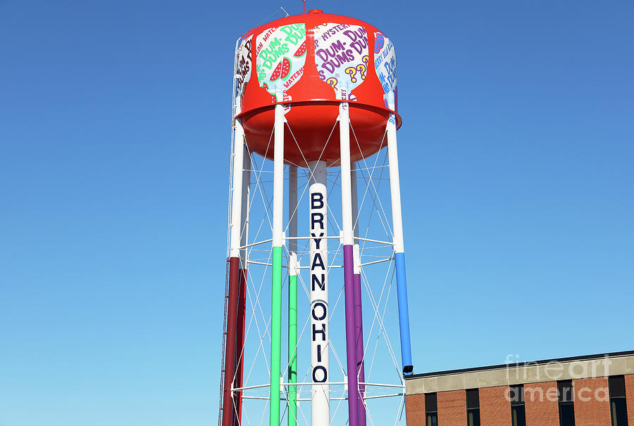 Bryan Ohio Water Tower 9877 Photograph by Jack Schultz
