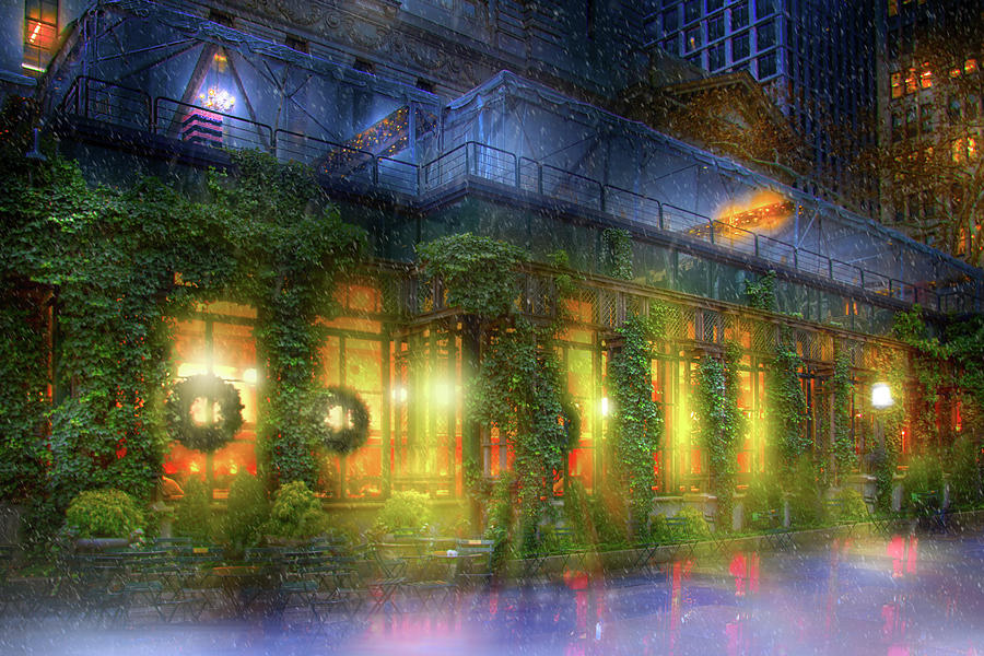 Bryant Park Grill At Christmas Photograph