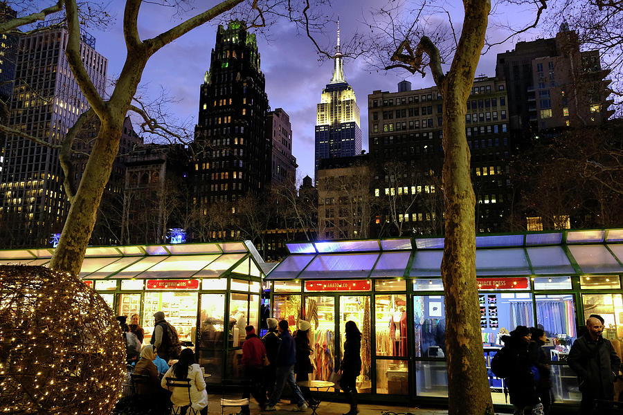 Bryant Park Holiday Shops Photograph by TS Photo