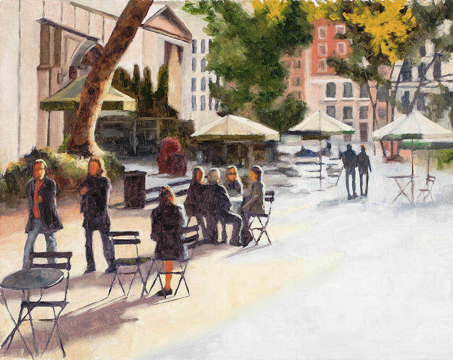 Bryant Park NYC Painting by Tate Hamilton