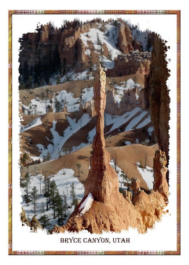 Bryce Canon, Hoodoo Spire Framed Photograph by Patti Deters