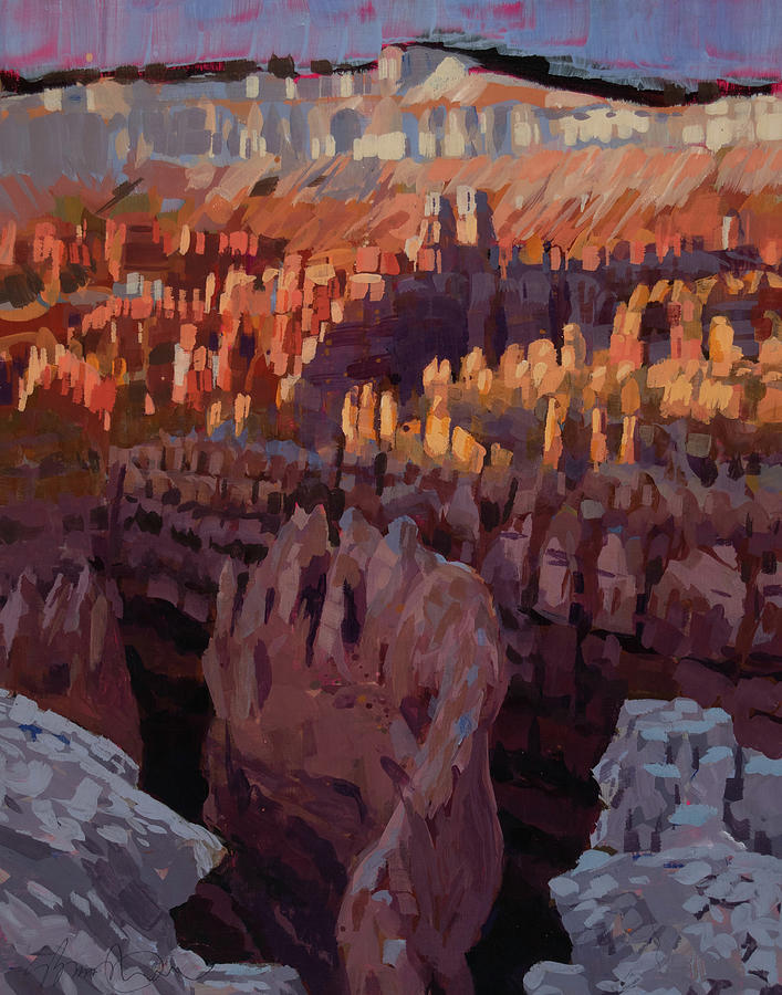 Bryce Canyon Morning Painting by Stephen Bartholomew