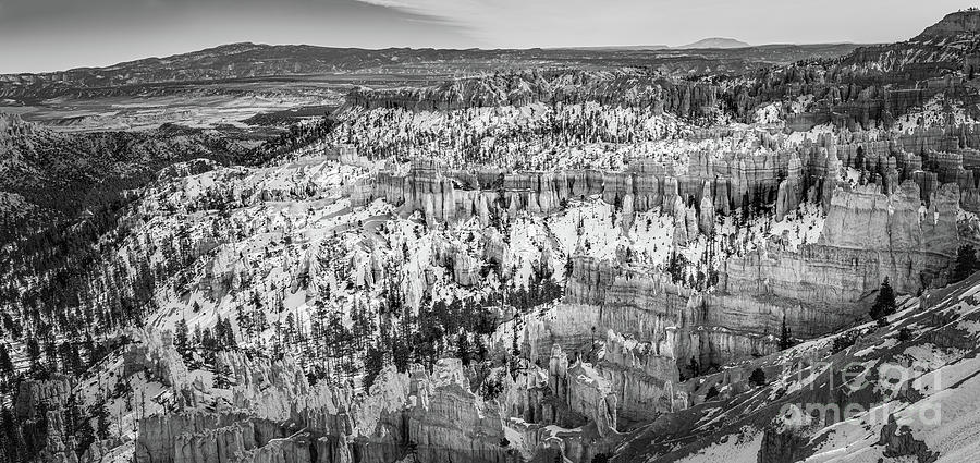 Bryce Canyon National Park in black and white Photograph by Henk Meijer Photography