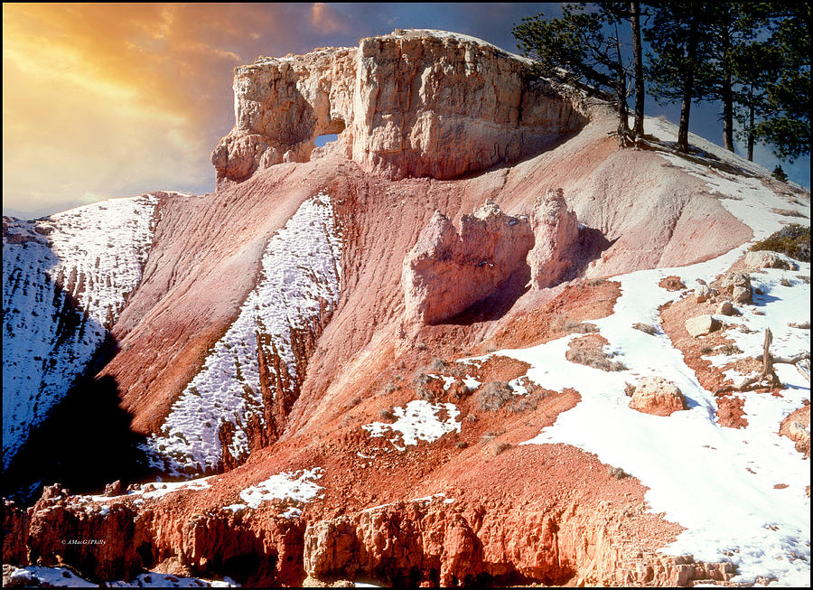 Bryce Canyon National Park, Utah, Snow Scene, 2001 Photograph by A Macarthur Gurmankin