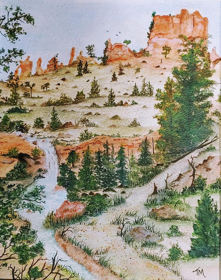 Bryce Canyon Painting by Teri Merrill