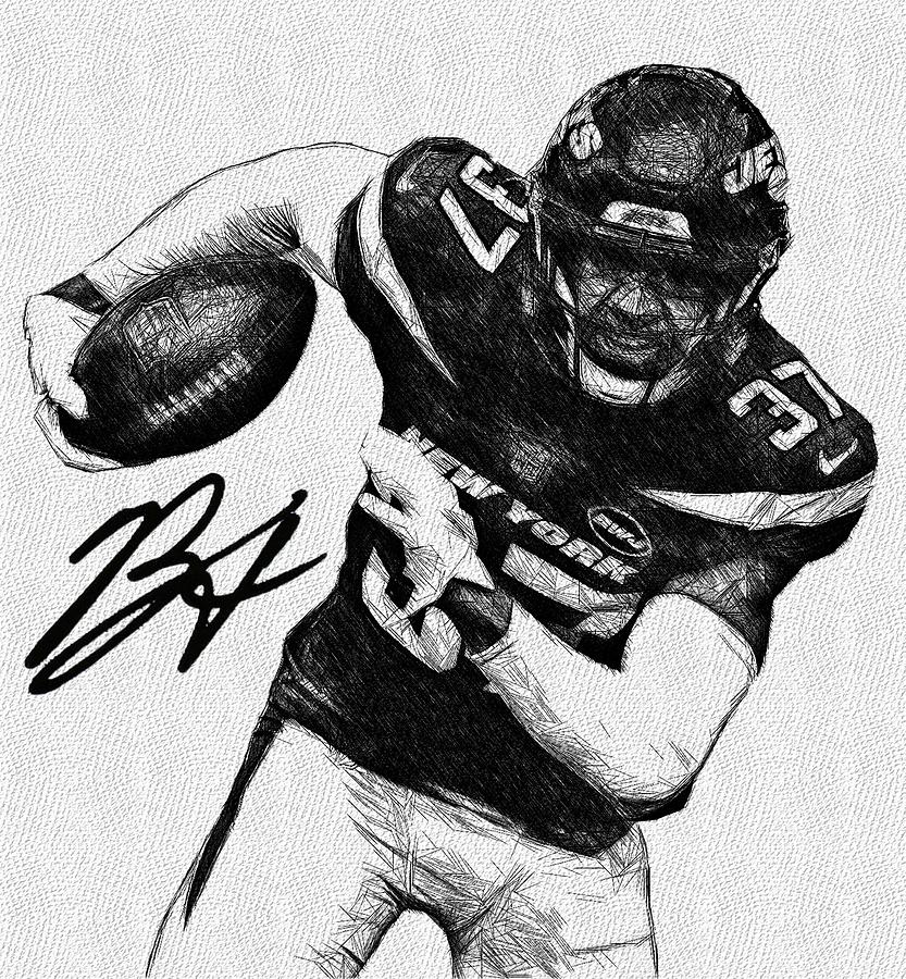 Bryce Hall Jets RCB Sketch Digital Art by Bob Smerecki - Fine Art America