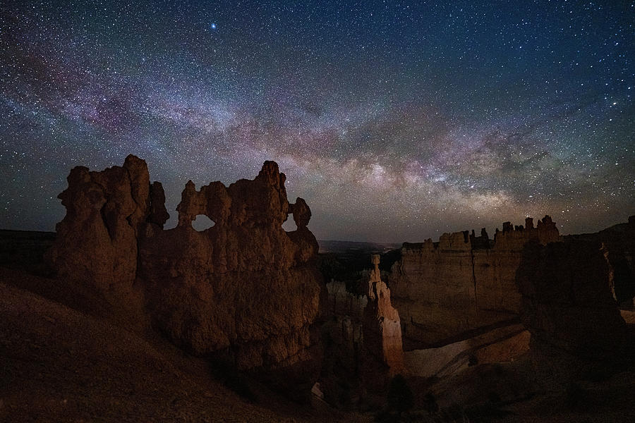 Bryce Milky Way Photograph by Judi Kubes