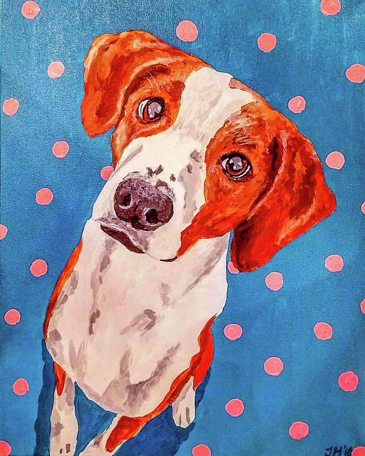 Dog Painting - Brynn by Jean Haynes