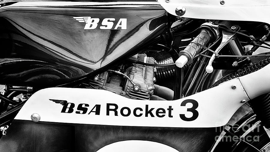 BSA Rocket 3 Monochrome Photograph by Tim Gainey