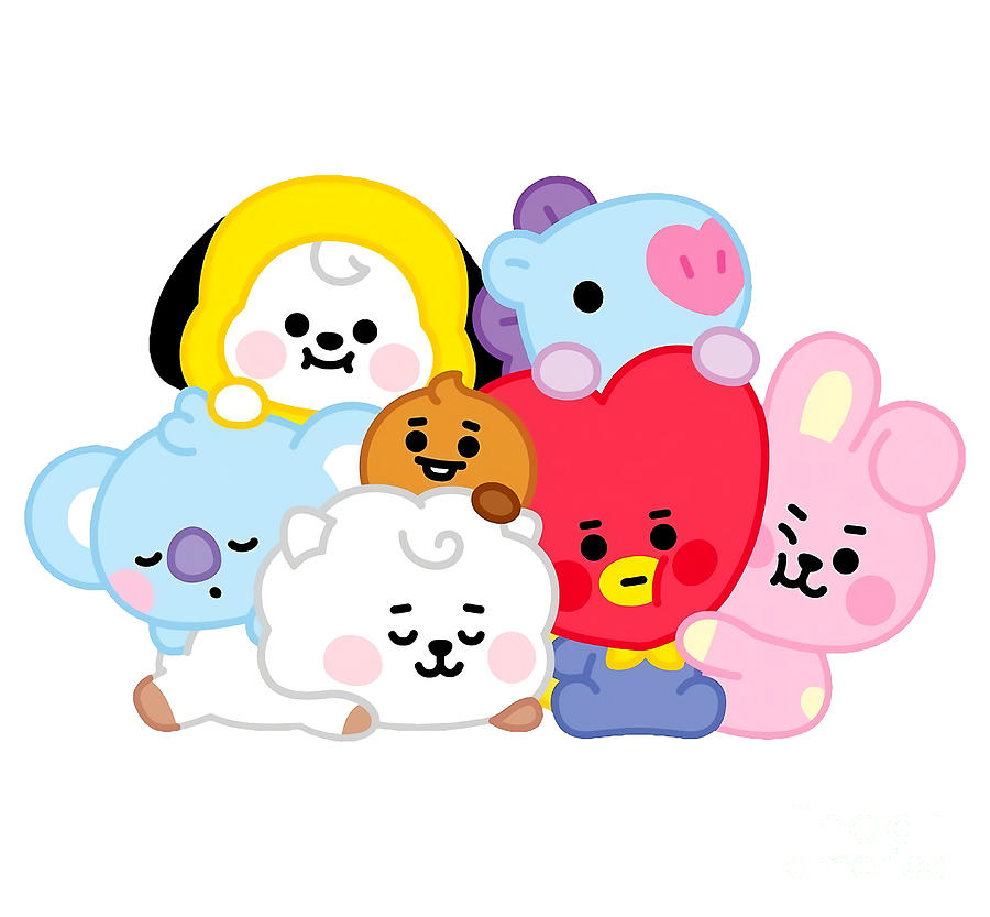 BT21 Babies Digital Art by Roberto A Oxford - Pixels