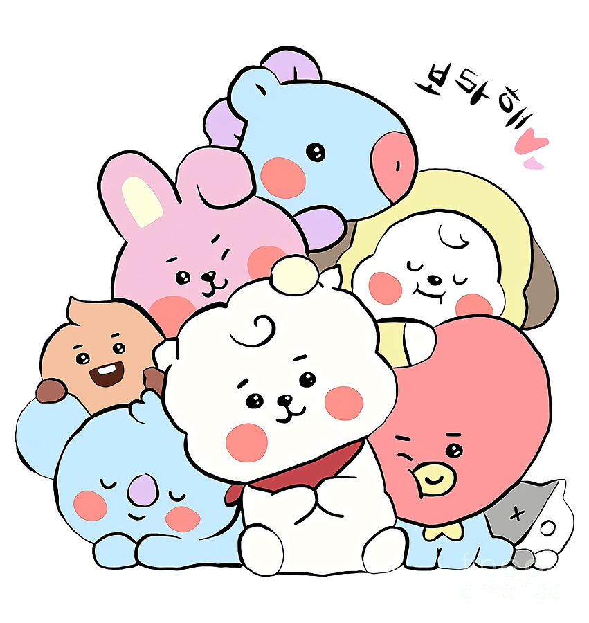 Bt21 Bts Digital Art by Roberto A Oxford - Pixels