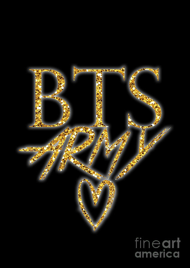 Bts Army Love - 16 Digital Art by Cute Potion Art Gallery - Fine Art ...