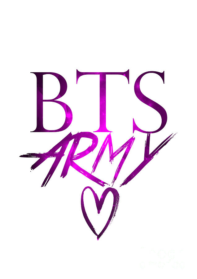 Bts Army Love - 24 Digital Art by Cute Potion Art Gallery