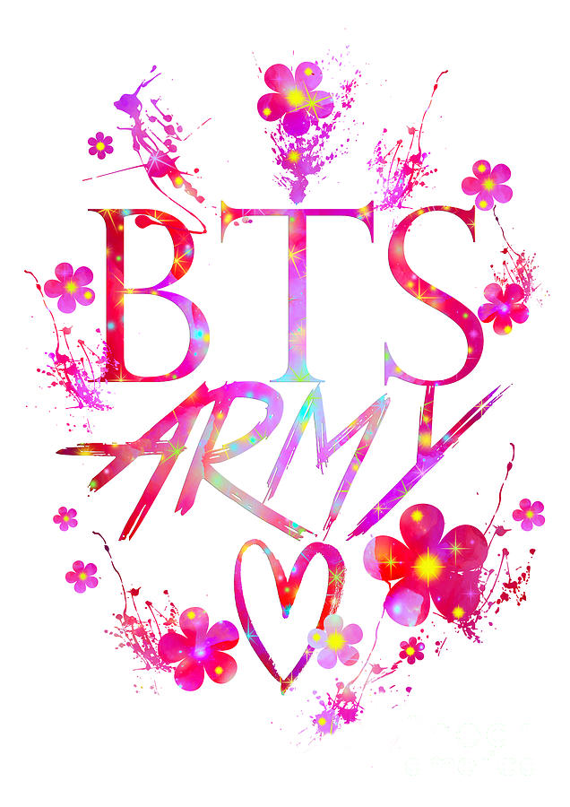 Bts Army Love - 50 Digital Art by Cute Potion Art Gallery - Fine Art ...