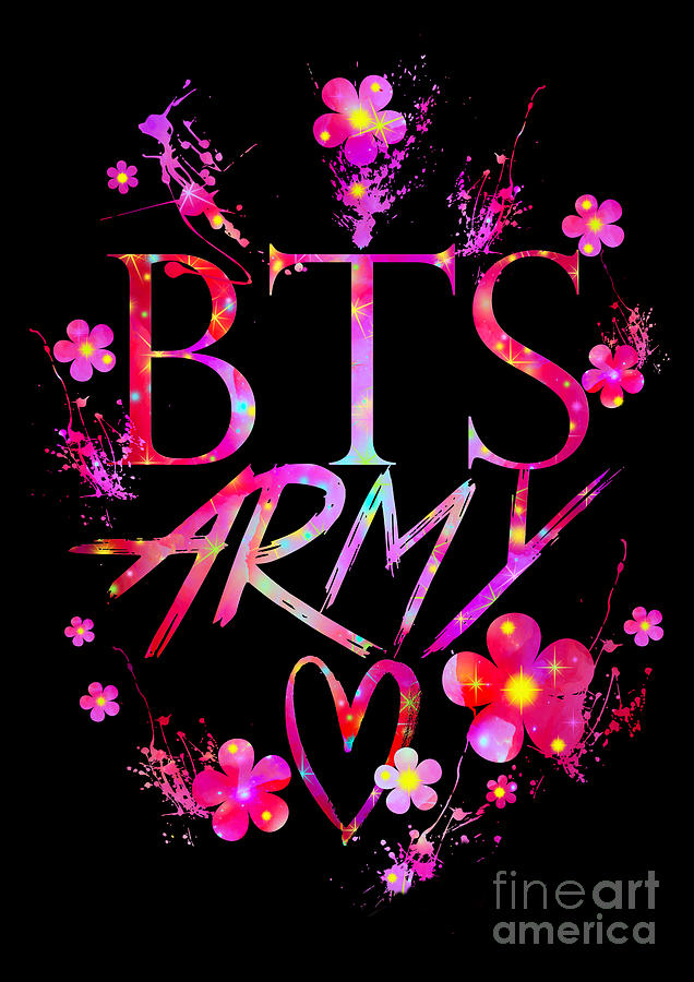 Bts Army Love - 51 Digital Art by Cute Potion Art Gallery - Pixels