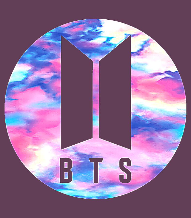 Bts - Logo Aesthetic Pastel Tiedye Digital Art by Hoi Bo Vu - Pixels