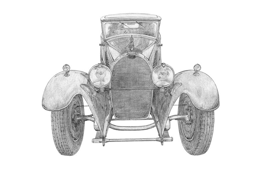 Bugatti Royale Drawing by Amila Maestro - Pixels