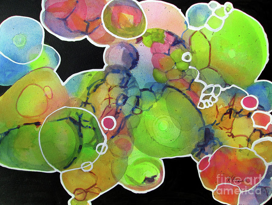 Bubble Art 2 Painting by Kathy Braud