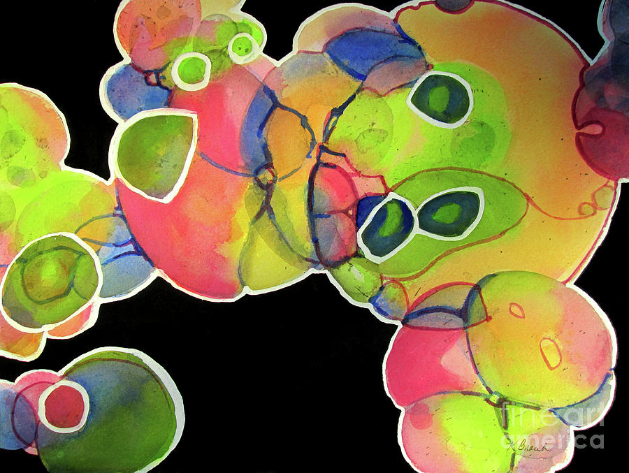 Bubble Art 3  # Painting by Kathy Braud