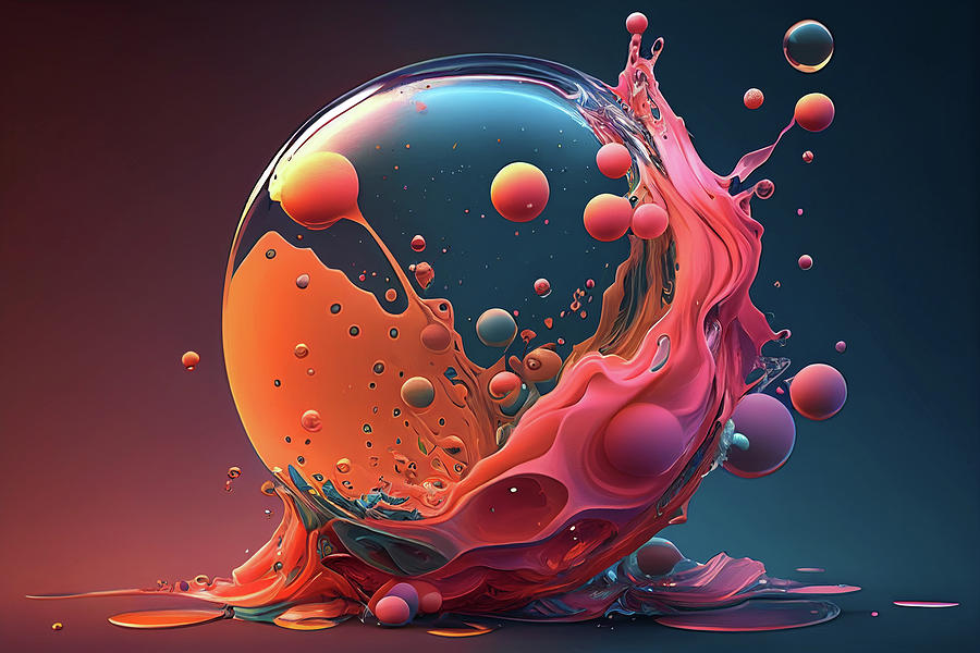 Bubble Art Digital Art by Rene Heymann - Fine Art America