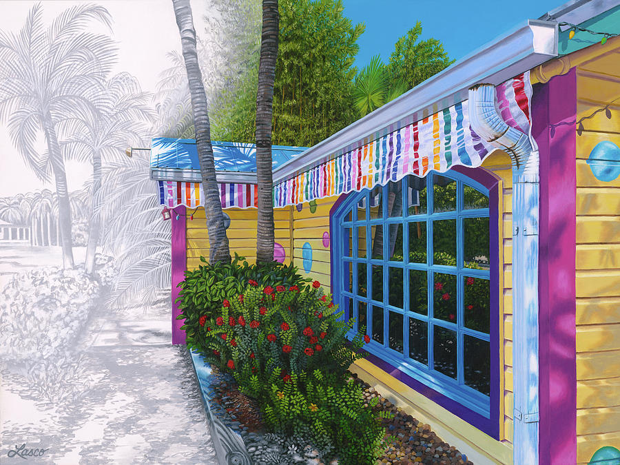 Beach Painting - Bubble Emporium by Ginny Lasco