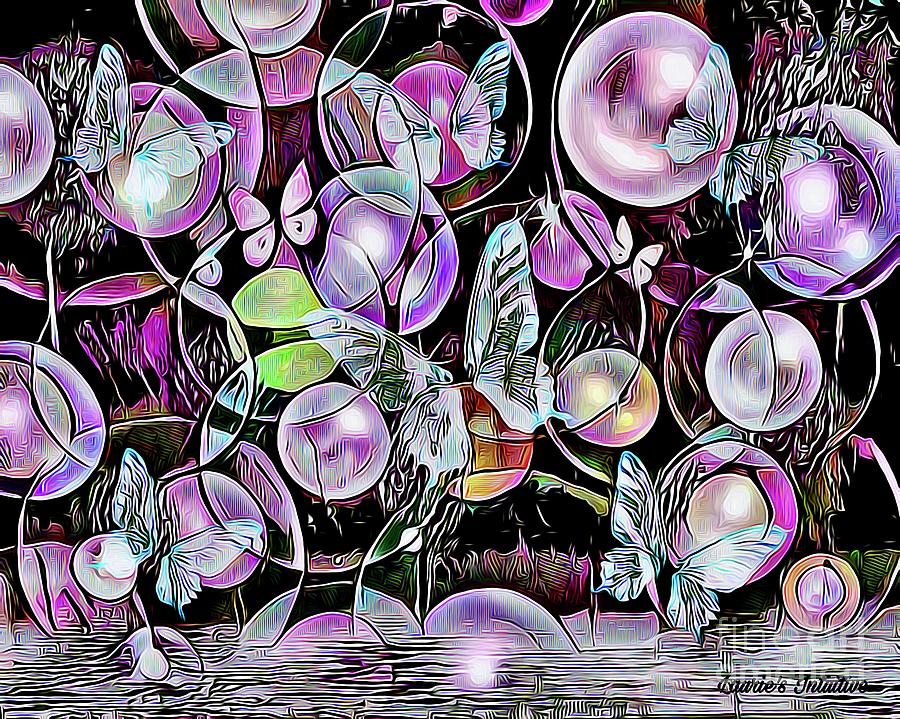 Bubble Gum and Butterflies Digital Art by Lauries Intuitive
