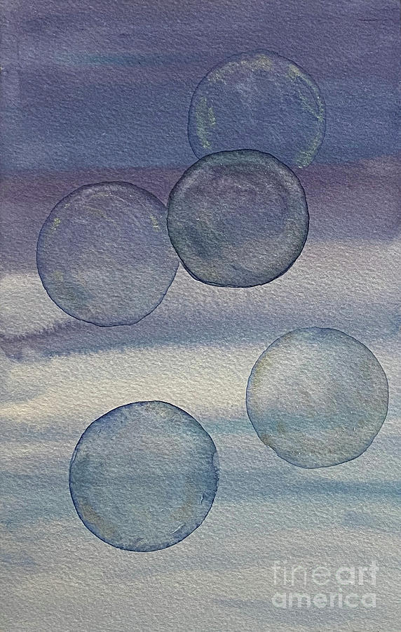 Bubble with Sky Painting by Lisa Neuman