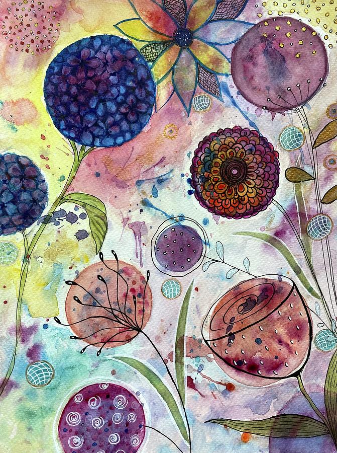 Bubble world Mixed Media by Miriam King - Fine Art America