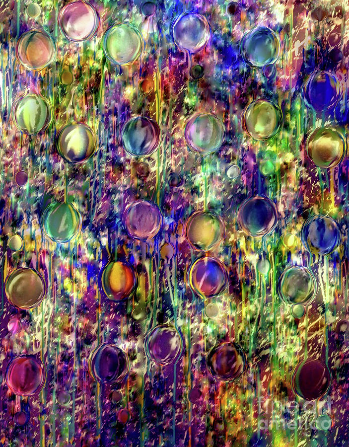 Bubblelicious 9 Painting by Catalina Walker