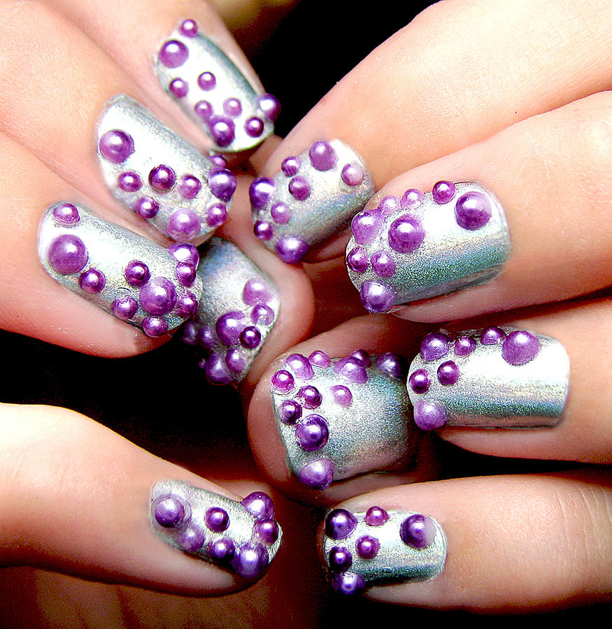 Bubbles Nail Art Photograph by Courtney Rhodes