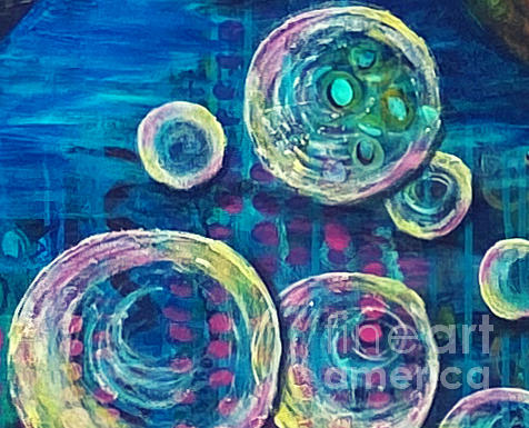 Bubbles Painting by Sylvia Becker-Hill