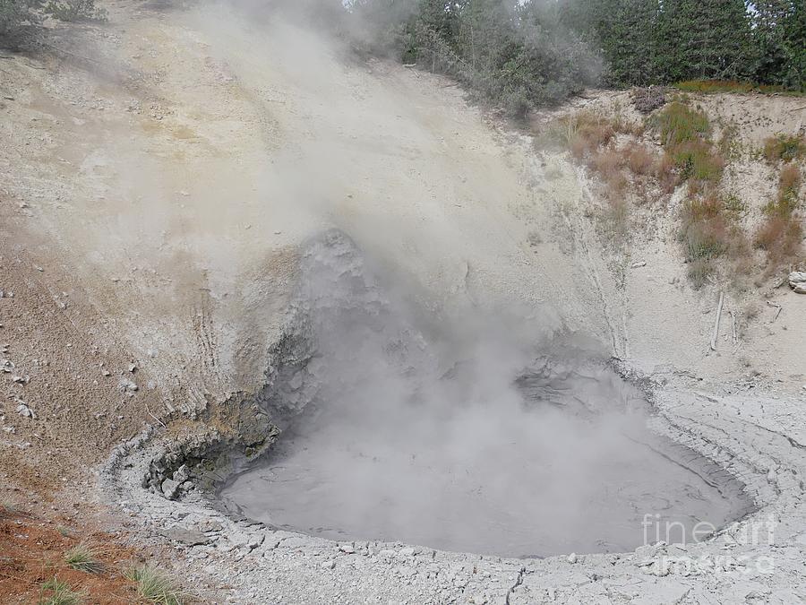 Bubbling mud volcano  Photograph by On da Raks
