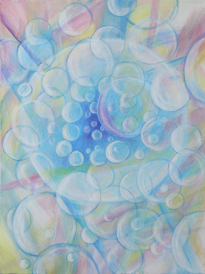Bubbling Over With Joy Painting by Holly Stone