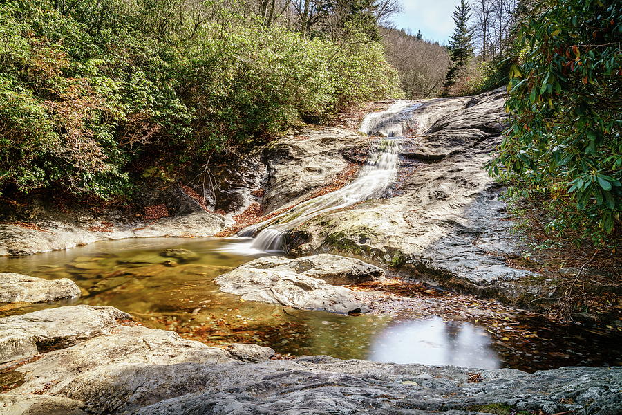 Bubbly Falls in North Carolina Photograph by Alexey Stiop