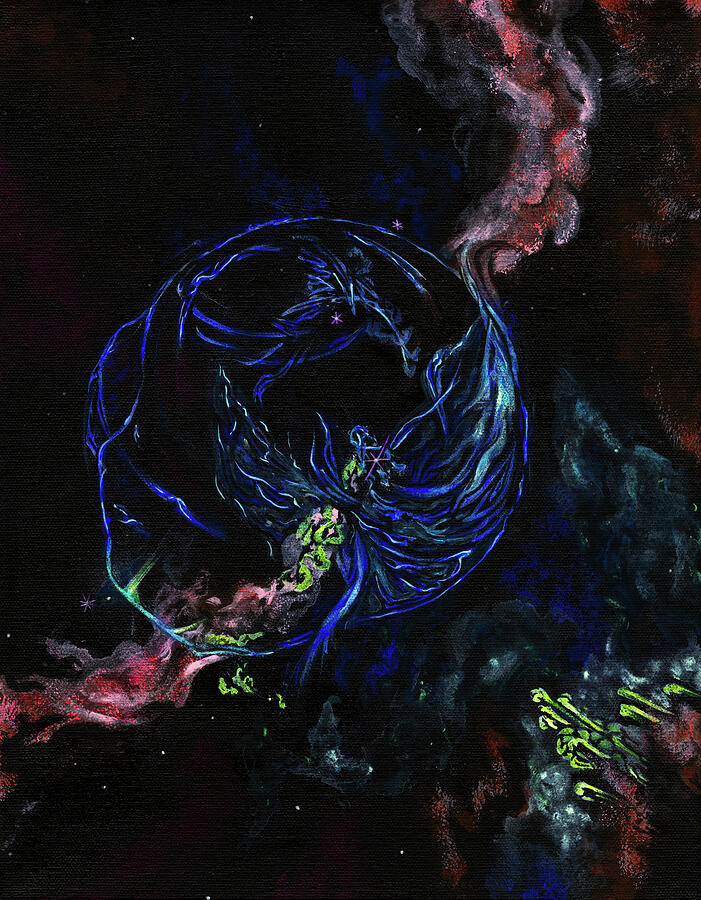 Buble Nebula Painting by Megan Thompson