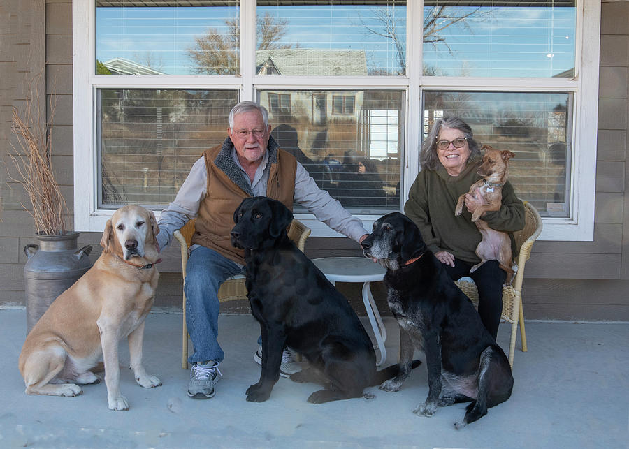 Buck and Family Lovin Nebraska Photograph by Daniel Hebard
