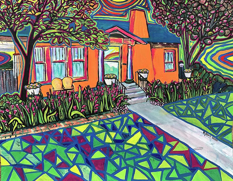 Buck Avenue House Painting by Betsy Horn