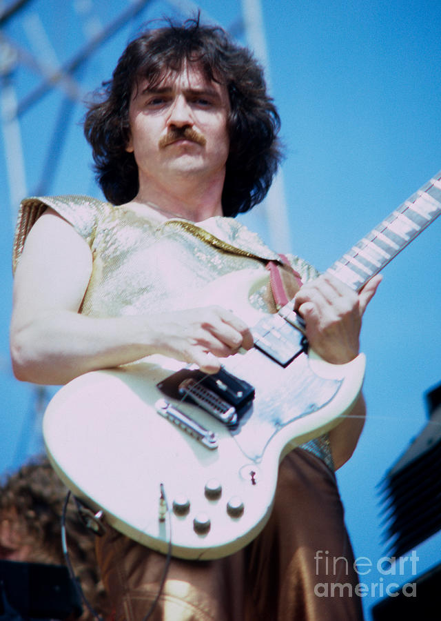 Buck Dharma Photograph - Buck Dharma of Blue Oyster Cult at Day on the Green in Oakland CA - July 4th 1981 by Daniel Larsen