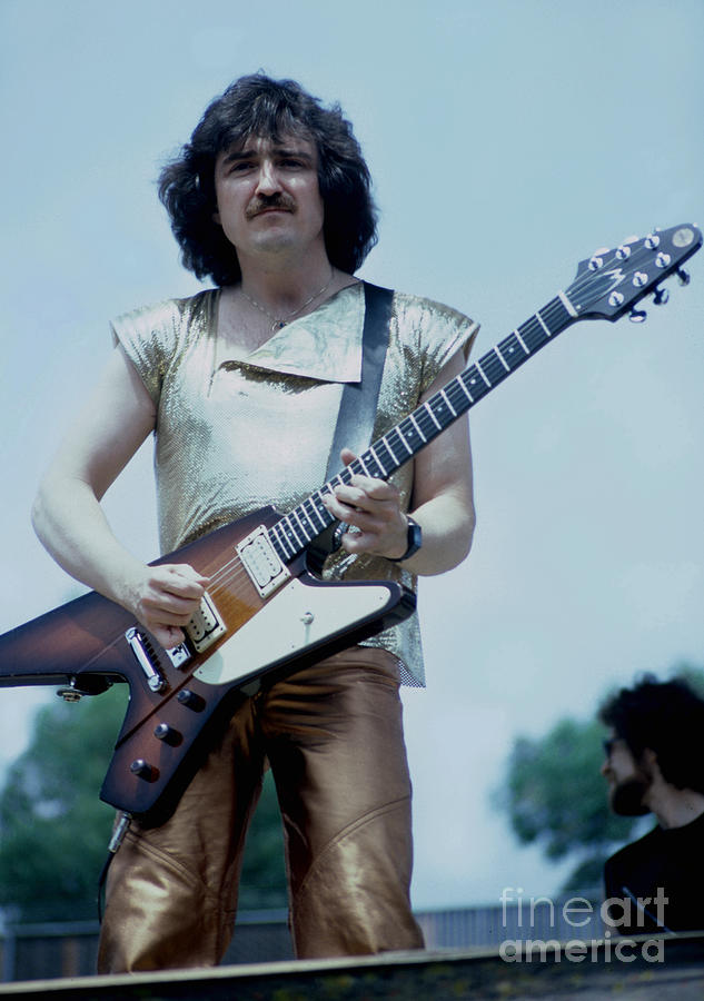 Buck Dharma Photograph - Buck Dharma of Blue Oyster Cult at Day on the Green in Oakland July 4th 1981 by Daniel Larsen