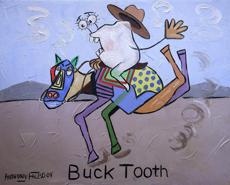 Buck Tooth Painting by Anthony Falbo