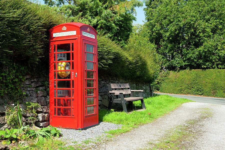 Buckfast Red Telephone Box Dartmoor Photograph by Helen Jackson