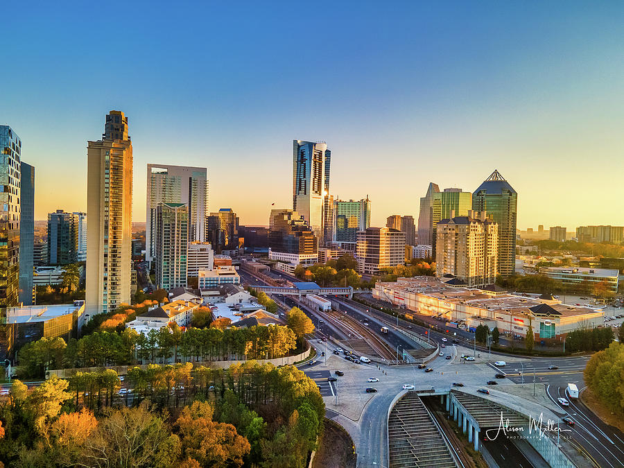 Buckhead Skyline Photograph By Alison Miller - Fine Art America