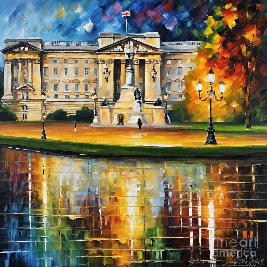 Buckingham Palace London England Painting by Rhys Jacobson - Fine Art