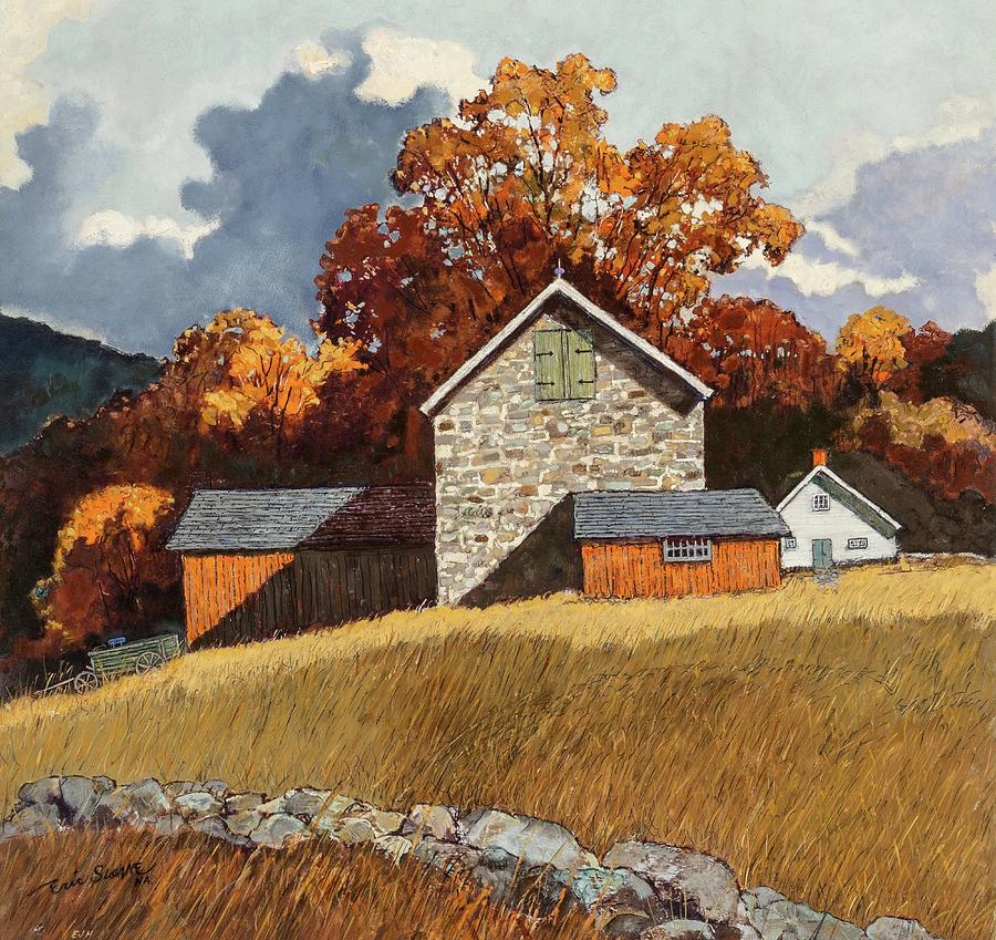 Bucks County Autumn Painting by Eric Sloane