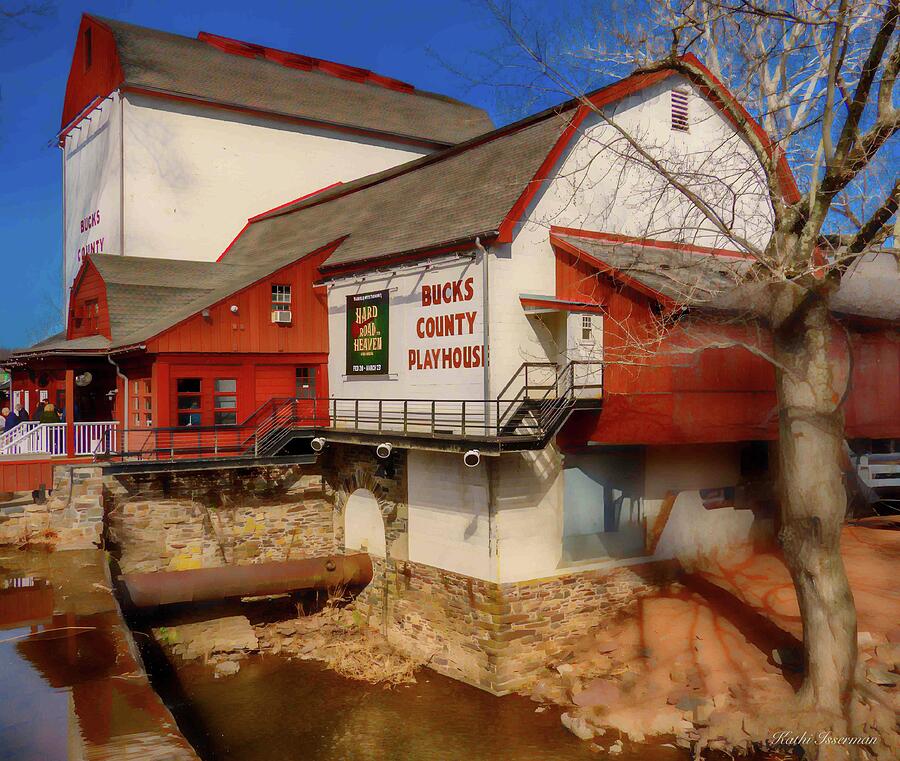 Bucks County Playhouse Painterly Photograph by Kathi Isserman Bucks County Playhouse Painterly Photograph by Kathi Isserman