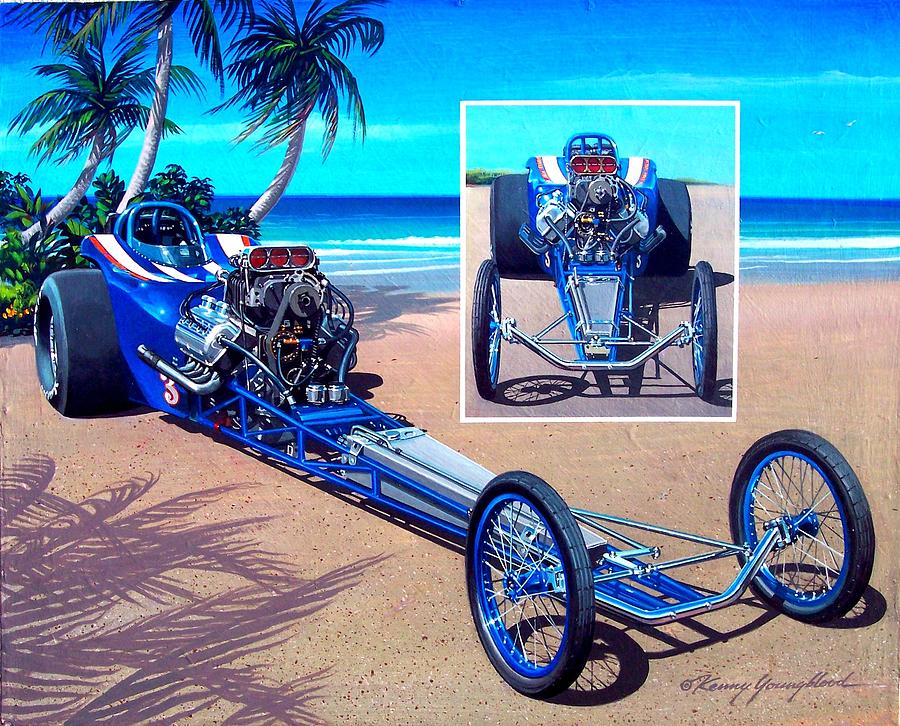Buckys Roadster Painting by Kenny Youngblood