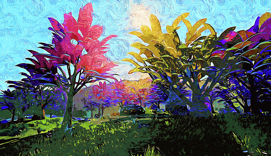 Bucolic Paradise - 53 Painting by AM FineArtPrints