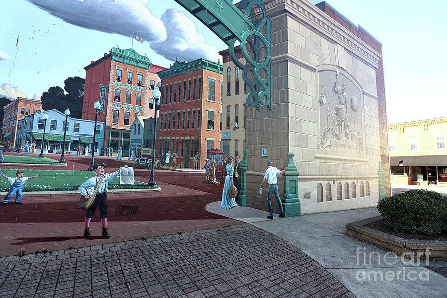 Bucyrus Great American Crossroad Mural by Eric Grohe  3732 Photograph by Jack Schultz