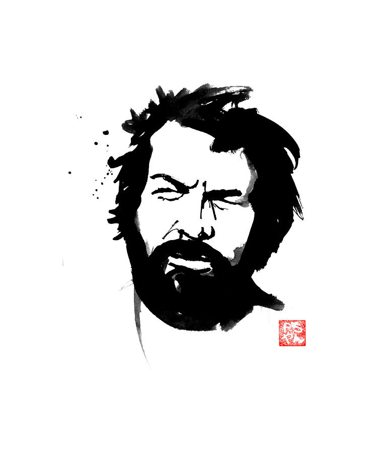 Bud Spencer Painting - Bud Spencer by Pechane Sumie