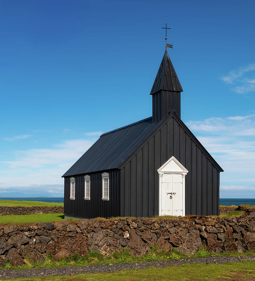 Budakirkja  The Black Church of Budir in Iceland Photograph by William Dickman